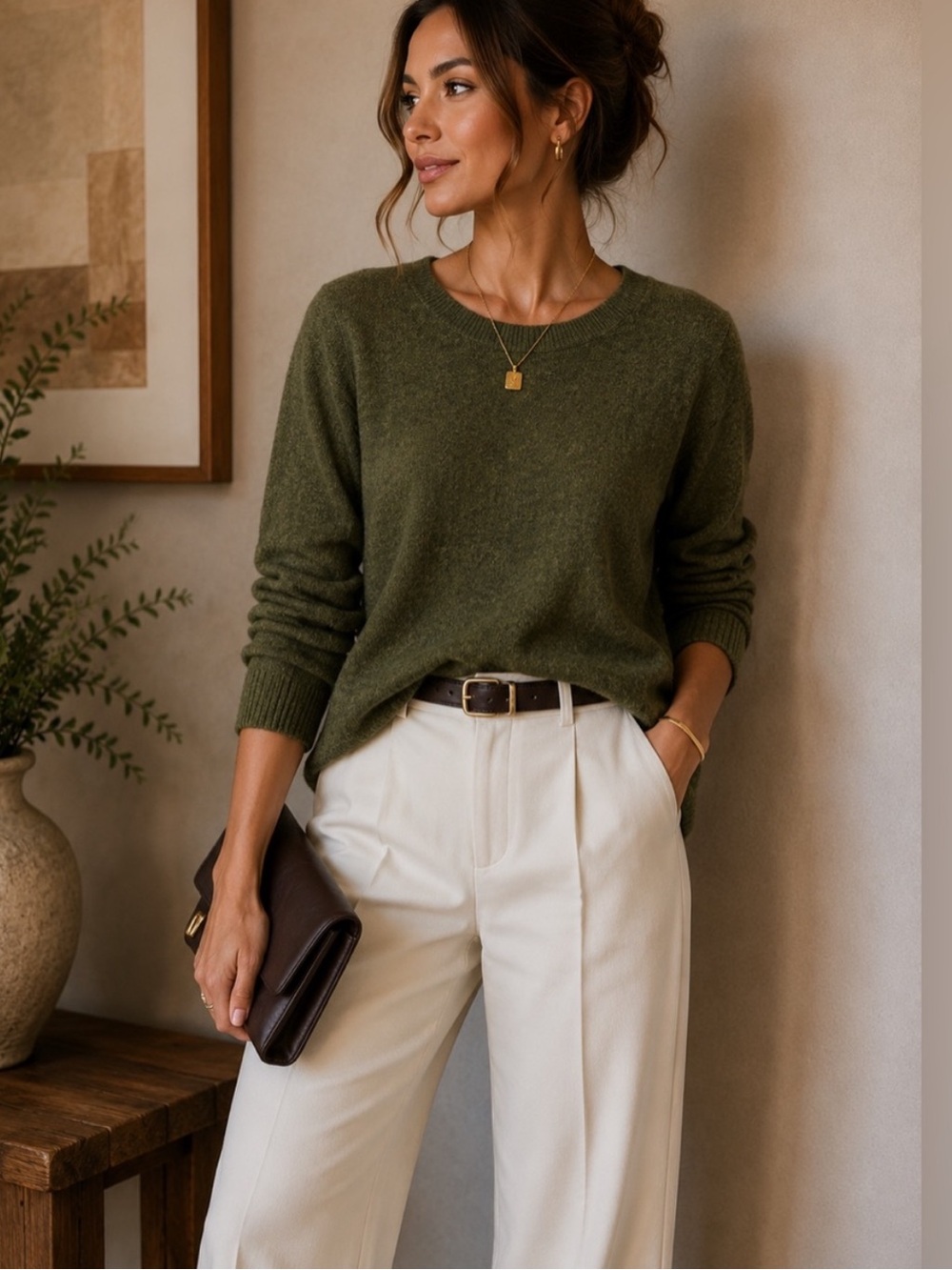 NWT J. Crew Teddie Long Sleeve 100% Cotton Green